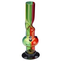 Bong à glace en acrylique Twist Rasta Champ High 31cm