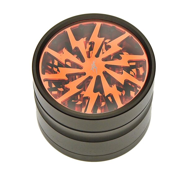 Thorinder Grinder avec fenêtre noir / orange